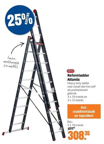 Aanbiedingen Reformladder atlantis - Altrex - Geldig van 06/06/2017 tot 18/06/2017 bij Formido