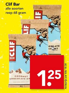 Aanbiedingen Clif bar reep - Clif Bar - Geldig van 04/06/2017 tot 10/06/2017 bij Deen Supermarkten