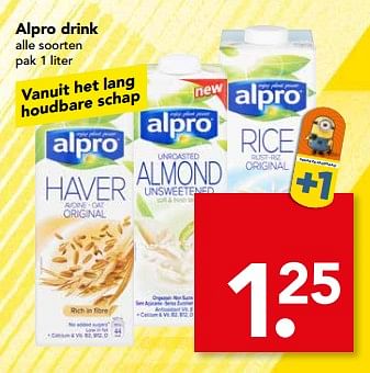 Aanbiedingen Alpro drink - Alpro Soya - Geldig van 04/06/2017 tot 10/06/2017 bij Deen Supermarkten