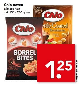 Aanbiedingen Chio noten - Chio - Geldig van 04/06/2017 tot 10/06/2017 bij Deen Supermarkten