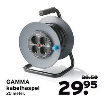 Aanbiedingen Gamma kabelhaspel - Huismerk - Gamma - Geldig van 06/06/2017 tot 11/06/2017 bij Gamma