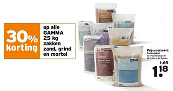 Aanbiedingen Ophoogzand - Huismerk - Gamma - Geldig van 06/06/2017 tot 11/06/2017 bij Gamma