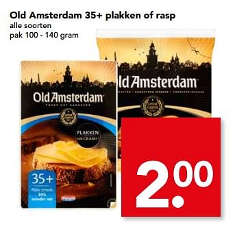 Aanbiedingen Old amsterdam 35+ plakken of rasp - Old Amsterdam - Geldig van 04/06/2017 tot 10/06/2017 bij Deen Supermarkten