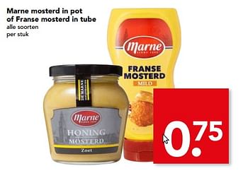 Aanbiedingen Marne mosterd in pot of franse mosterd in tube - marne - Geldig van 04/06/2017 tot 10/06/2017 bij Deen Supermarkten