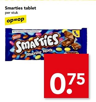 Aanbiedingen Smarties tablet - Smarties - Geldig van 04/06/2017 tot 10/06/2017 bij Deen Supermarkten