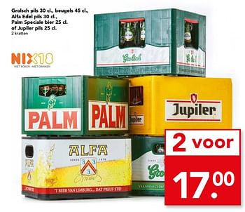 Aanbiedingen Grolsch pils , beugels , alfa edel pils palm speciale bier of jupiler pils - Huismerk deen supermarkt - Geldig van 04/06/2017 tot 10/06/2017 bij Deen Supermarkten