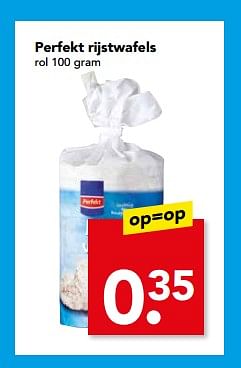 Aanbiedingen Perfekt rijstwafels - Perfekt - Geldig van 04/06/2017 tot 10/06/2017 bij Deen Supermarkten