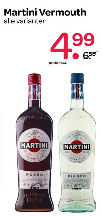 Aanbiedingen Martini vermouth - Martini - Geldig van 02/06/2017 tot 14/06/2017 bij Spar