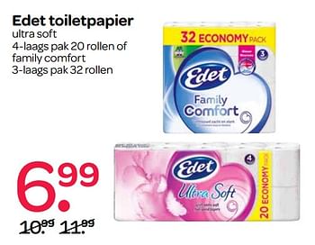 Aanbiedingen Edet toiletpapier - Edet - Geldig van 02/06/2017 tot 14/06/2017 bij Spar