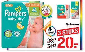 Aanbiedingen Alle pampers - Pampers - Geldig van 05/06/2017 tot 11/06/2017 bij Coop