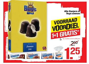 Aanbiedingen Alle kanjers of buys zoenen - Huismerk - Coop - Geldig van 05/06/2017 tot 11/06/2017 bij Coop