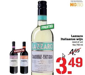 Aanbiedingen Lazzaro italiaanse wijn rood of wit - Rode wijnen - Geldig van 05/06/2017 tot 11/06/2017 bij Coop