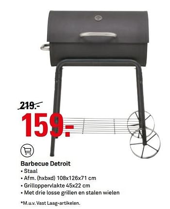 Aanbiedingen Barbecue detroit - Huismerk Karwei - Geldig van 06/06/2017 tot 11/06/2017 bij Karwei