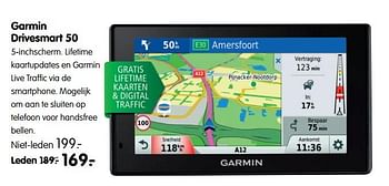 Aanbiedingen Garmin drivesmart 50 - Garmin - Geldig van 05/06/2017 tot 18/06/2017 bij ANWB