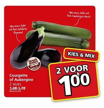 Aanbiedingen Courgette of aubergine - Huismerk - Jan Linders - Geldig van 06/06/2017 tot 11/06/2017 bij Jan Linders