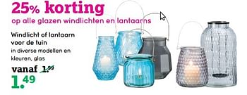 Aanbiedingen Windlicht of lantaarn voor de tuin - Huismerk - Leen Bakker - Geldig van 05/06/2017 tot 18/06/2017 bij Leen Bakker