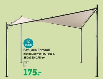 Aanbiedingen Paviljoen grimaud - Le Sud - Geldig van 05/06/2017 tot 18/06/2017 bij Leen Bakker
