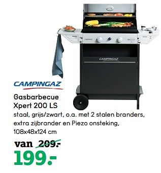 Aanbiedingen Gasbarbecue xpert 200 ls - Campingaz - Geldig van 05/06/2017 tot 18/06/2017 bij Leen Bakker