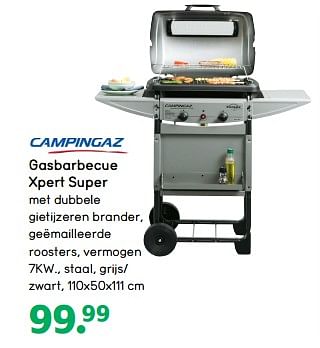 Aanbiedingen Gasbarbecue xpert super - Campingaz - Geldig van 05/06/2017 tot 18/06/2017 bij Leen Bakker