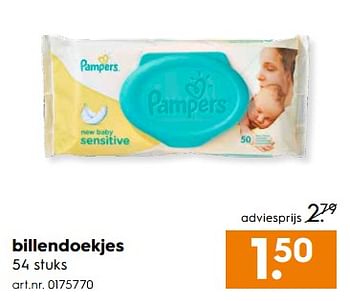 Aanbiedingen Billendoekjes - Pampers - Geldig van 03/06/2017 tot 18/06/2017 bij Blokker
