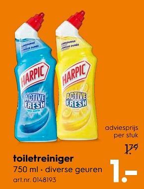 Aanbiedingen Toiletreiniger - Harpic - Geldig van 03/06/2017 tot 18/06/2017 bij Blokker
