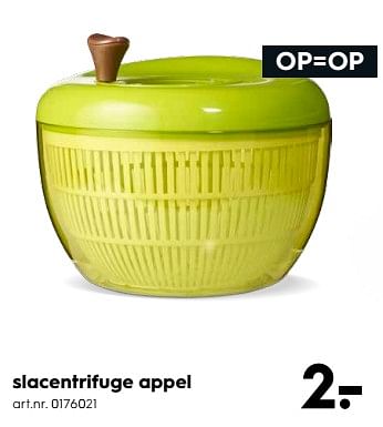 Aanbiedingen Slacentrifuge appel - Huismerk - Blokker - Geldig van 03/06/2017 tot 18/06/2017 bij Blokker