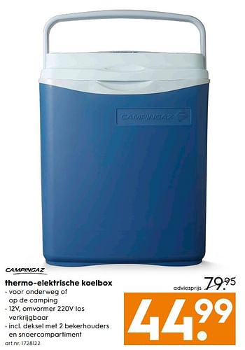 Aanbiedingen Thermo-elektrische koelbox - Campingaz - Geldig van 03/06/2017 tot 18/06/2017 bij Blokker