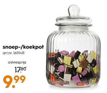 Aanbiedingen Snoep-/koekpot - Huismerk - Blokker - Geldig van 03/06/2017 tot 18/06/2017 bij Blokker