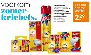 Aanbiedingen Vliegenvangers - Vapona - Geldig van 03/06/2017 tot 18/06/2017 bij Blokker