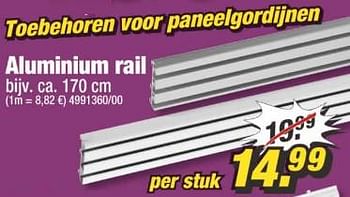 Aanbiedingen Toebehoren voor paneelgordijnen aluminium rail - Huismerk - Poco - Geldig van 05/06/2017 tot 11/06/2017 bij Poco