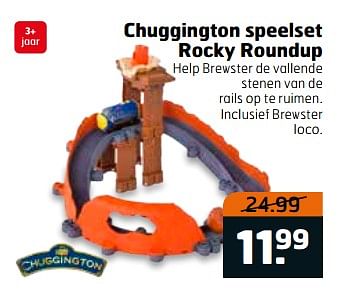 Aanbiedingen Chuggington speelset rocky roundup - Chuggington - Geldig van 06/06/2017 tot 18/06/2017 bij Trekpleister