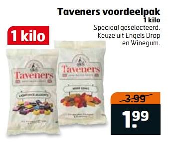 Aanbiedingen Taveners voordeelpak - Taveners - Geldig van 06/06/2017 tot 18/06/2017 bij Trekpleister