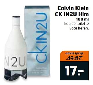 Aanbiedingen Calvin klein ck in2u him - Calvin Klein - Geldig van 06/06/2017 tot 18/06/2017 bij Trekpleister