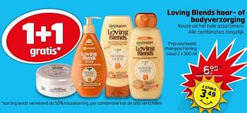 Aanbiedingen Shampoo honing goud - Garnier - Geldig van 06/06/2017 tot 18/06/2017 bij Trekpleister