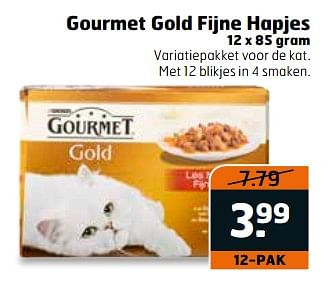 Aanbiedingen Gourmet gold fijne hapjes - Purina - Geldig van 06/06/2017 tot 18/06/2017 bij Trekpleister