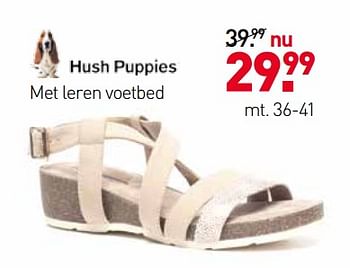 Aanbiedingen Schoenen met leren voetbed - Hush Puppies - Geldig van 05/06/2017 tot 18/06/2017 bij Scapino