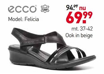 Aanbiedingen Felicia schoenen - Ecco - Geldig van 05/06/2017 tot 18/06/2017 bij Scapino