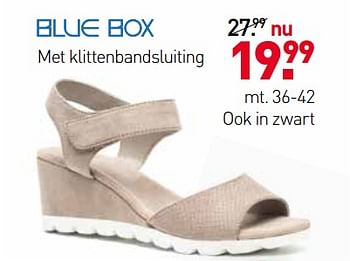 Aanbiedingen Schoenen met klittenbandsluiting ook in zwart - Blue-Box - Geldig van 05/06/2017 tot 18/06/2017 bij Scapino