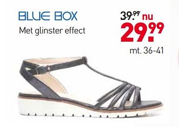 Aanbiedingen Schoenen met glinster effect - Blue-Box - Geldig van 05/06/2017 tot 18/06/2017 bij Scapino