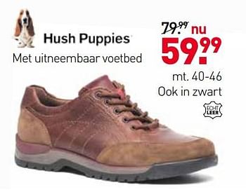 Aanbiedingen Schoenen met uitneembaar voetbed - Hush Puppies - Geldig van 05/06/2017 tot 18/06/2017 bij Scapino