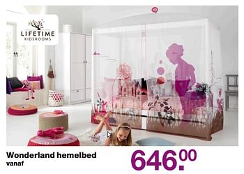 Aanbiedingen Wonderland hemelbed - Lifetime Kidsrooms - Geldig van 04/06/2017 tot 30/07/2017 bij Baby & Tiener Megastore