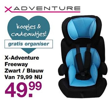 Aanbiedingen X-adventure freeway zwart - blauw - Xadventure - Geldig van 04/06/2017 tot 30/07/2017 bij Baby & Tiener Megastore