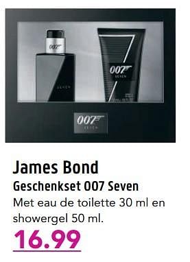 Aanbiedingen James bond geschenkset 007 seven - James Bond - Geldig van 06/06/2017 tot 18/06/2017 bij D.I.O. Drogist