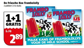 Aanbiedingen De friesche koe frambololly - De Friesche Koe - Geldig van 06/06/2017 tot 11/06/2017 bij Poiesz