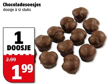 Aanbiedingen Chocoladesoesjes - Huismerk Poiesz - Geldig van 06/06/2017 tot 11/06/2017 bij Poiesz