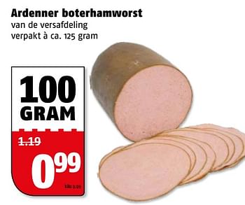 Aanbiedingen Ardenner boterhamworst - Huismerk Poiesz - Geldig van 06/06/2017 tot 11/06/2017 bij Poiesz