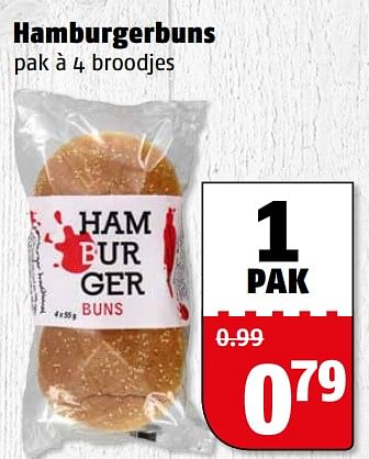 Aanbiedingen Hamburgerbuns - Huismerk Poiesz - Geldig van 06/06/2017 tot 11/06/2017 bij Poiesz