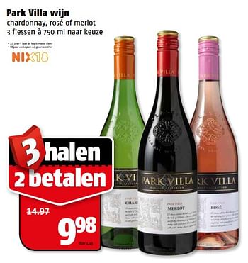 Aanbiedingen Park villa wijn - Rode wijnen - Geldig van 06/06/2017 tot 11/06/2017 bij Poiesz