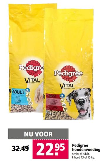 Aanbiedingen Pedigree hondenvoeding - Pedigree - Geldig van 06/06/2017 tot 18/06/2017 bij Welkoop