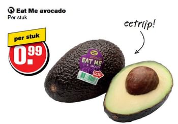 Aanbiedingen Eat me avocado - Eat Me - Geldig van 07/06/2017 tot 13/06/2017 bij Hoogvliet